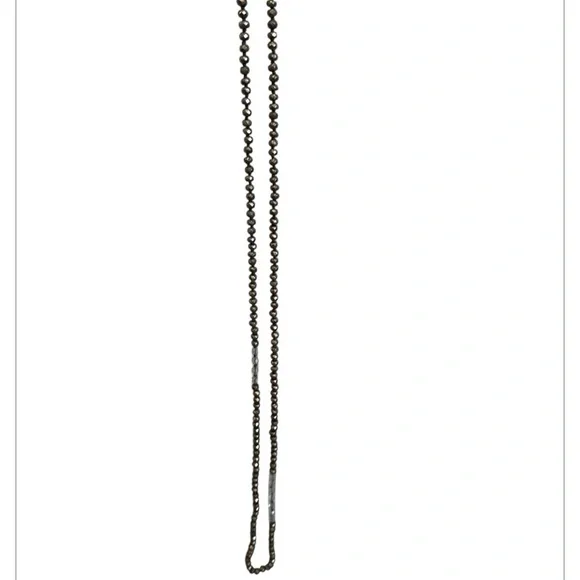 CHAN LUU Elegant SLATE and Gold Chain Necklace - Picture 10 of 11